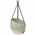 Pot de fleurs suspendu vert clair avec sangle réglable