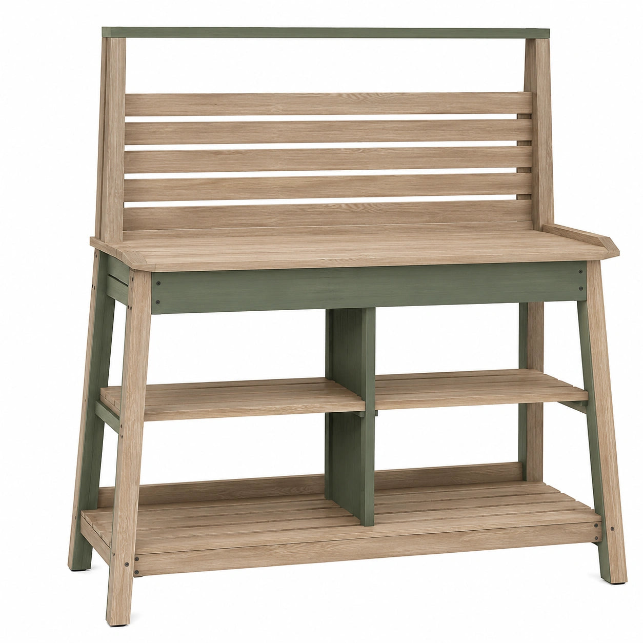 Table de Rempotage en Bois pour Jardin Vert et Nature