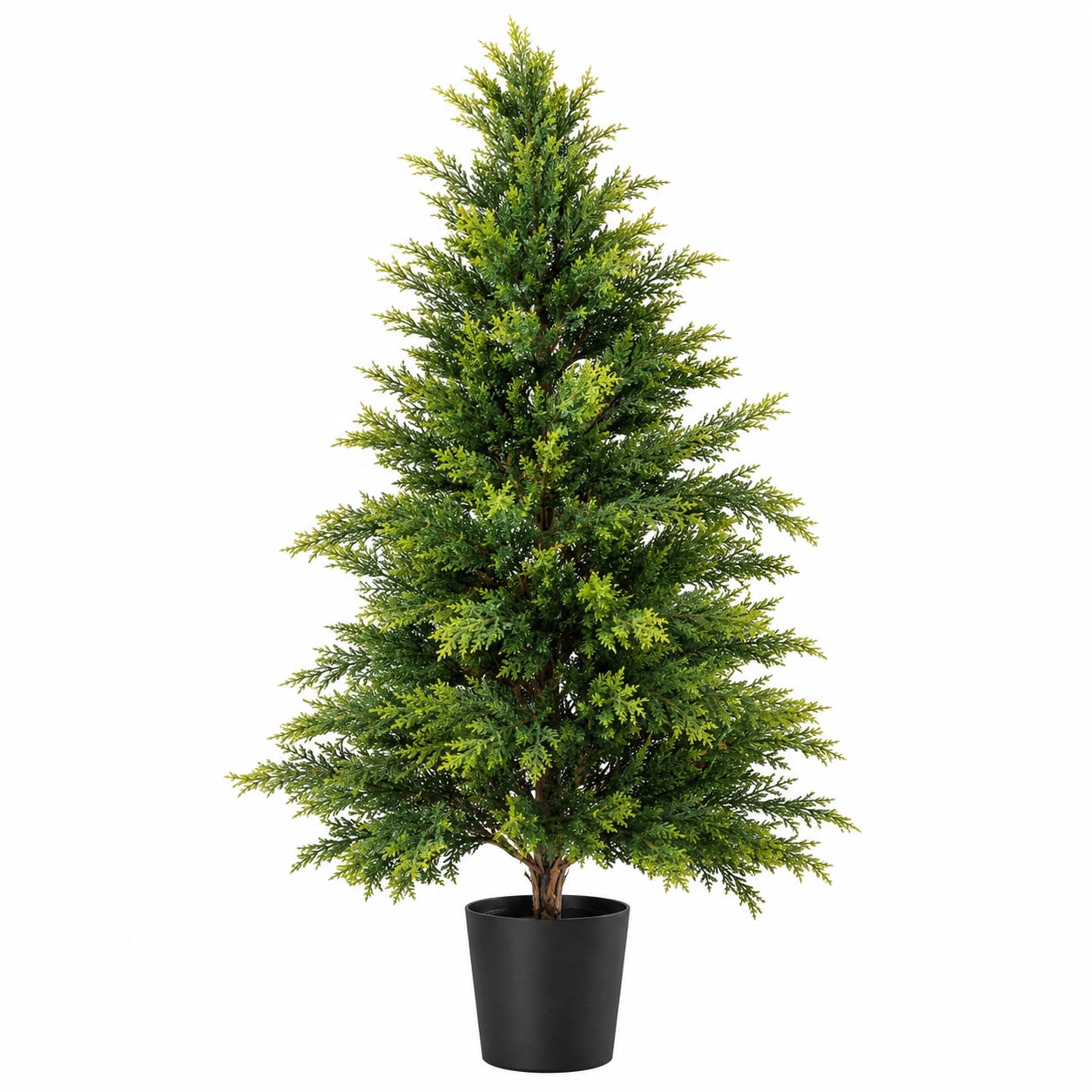 Sapin Artificiel Décoratif Vert 150 cm avec Pot
