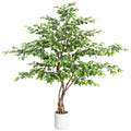 Ficus Artificiel avec Pot en Céramique 180 cm - Vert