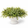 Plante Verte Artificielle avec Pot Blanc Élegant 30 cm