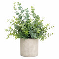Plante artificielle décorative eucalyptus en pot céramique