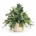 Plante Artificielle Décorative Verte avec Pot Intérieur