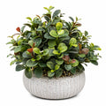 Plante Verte Artificielle en Pot Céramique - 50 cm