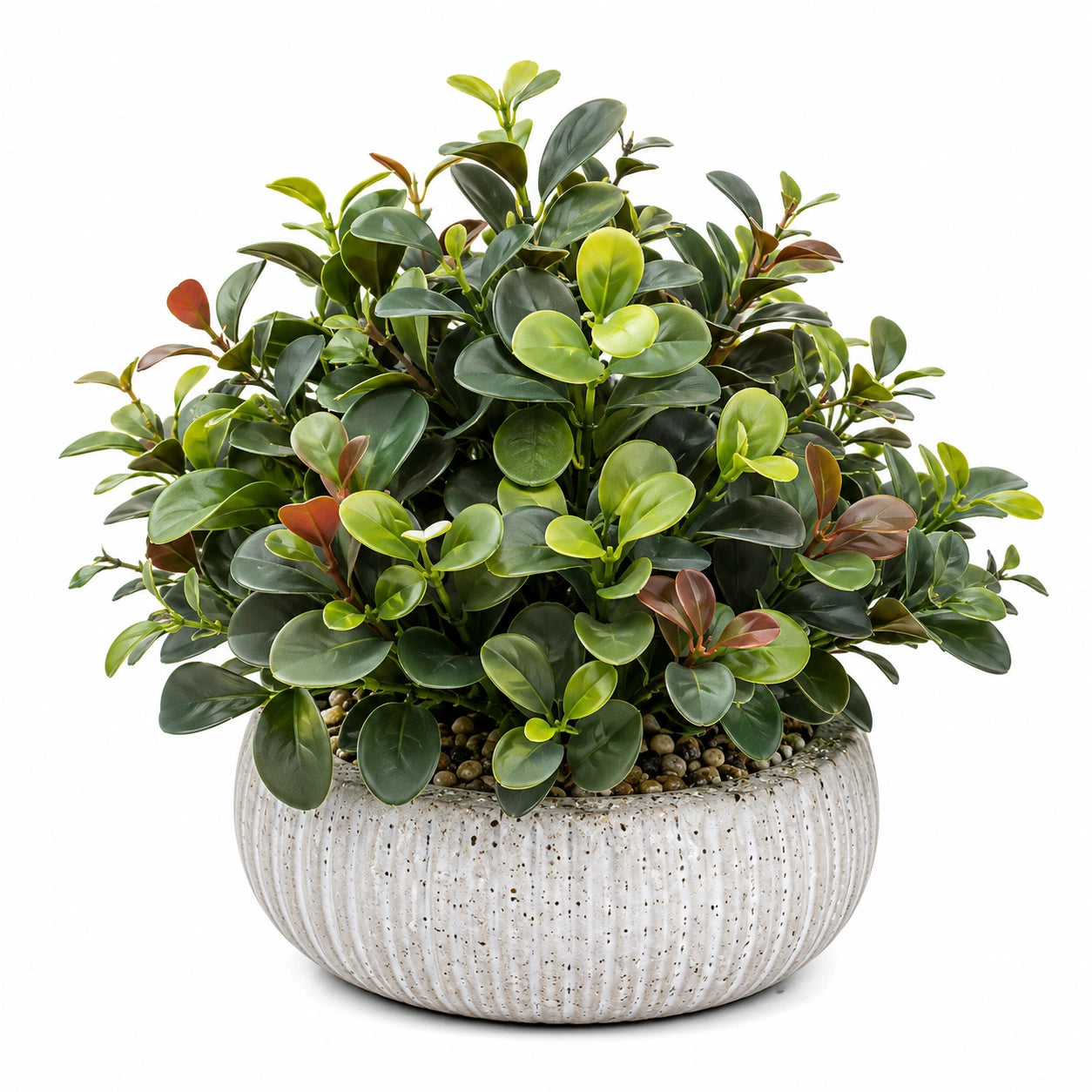 Plante Verte Artificielle en Pot Céramique - 50 cm