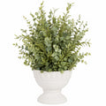 Plante Artificielle Eucalyptus en Pot Blanc 45 cm