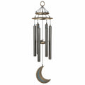 Carillon Éolien Gris et Bronze avec Motif Lune