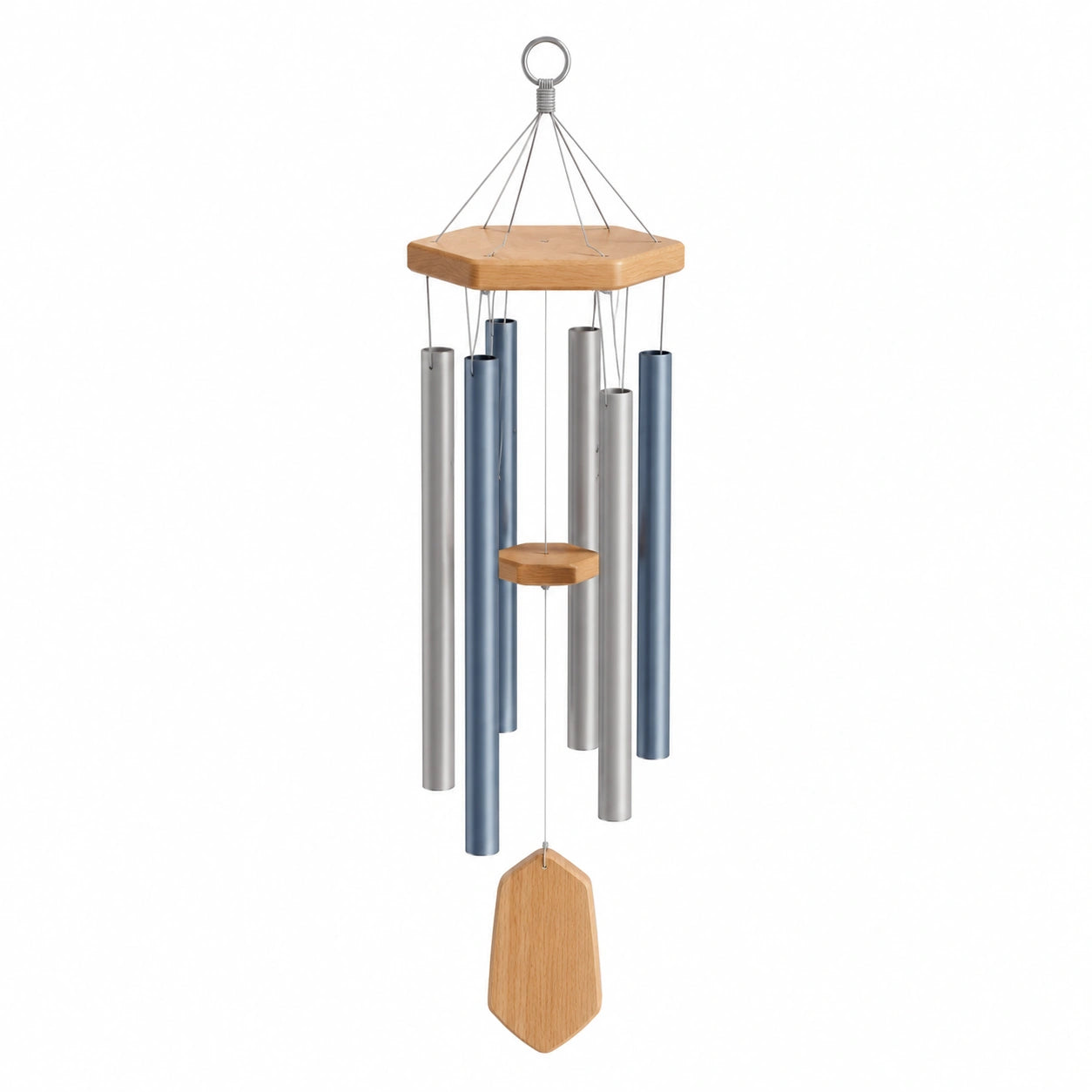 Carillon Éolien en Aluminium et Bois pour Extérieur