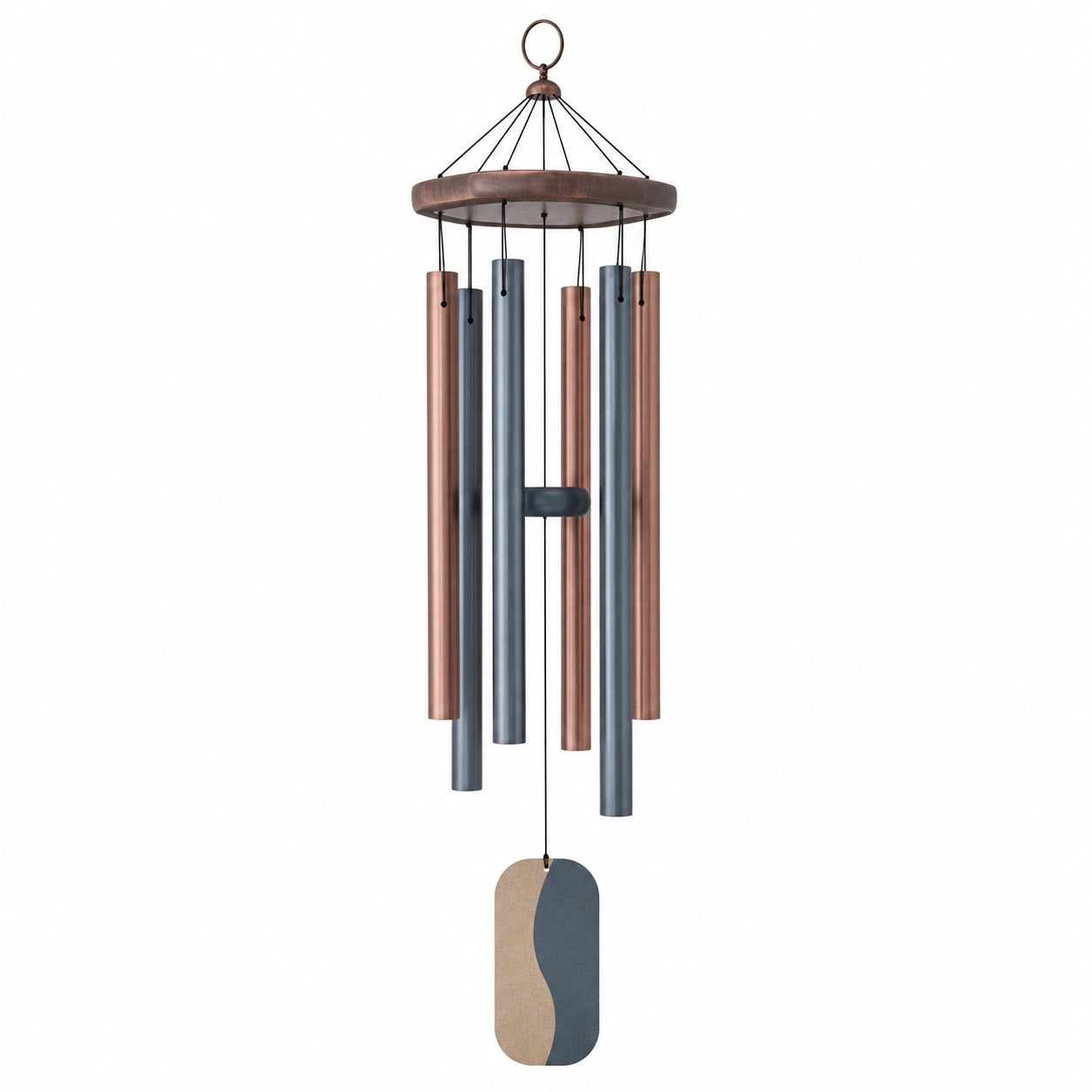 Carillon Éolien Métallique Bicolore pour Extérieur