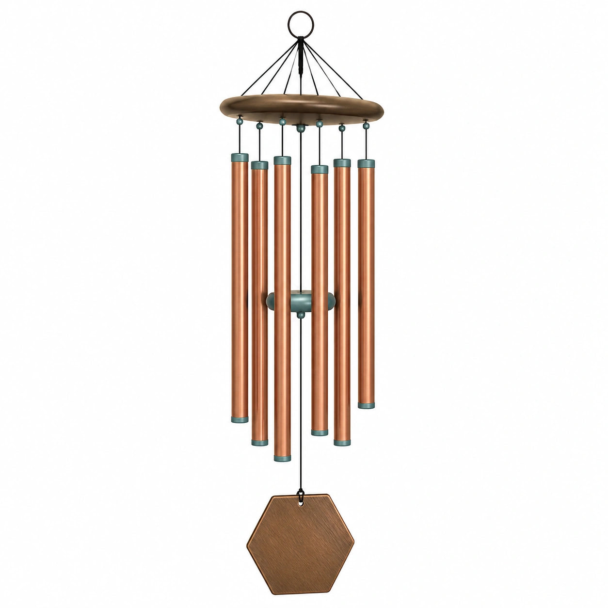 Carillon Éolien Cuivré 75 cm - Mélodie Apaisante