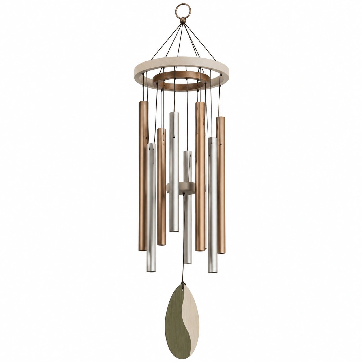 Carillon Éolien Bicolore Bronze et Argent
