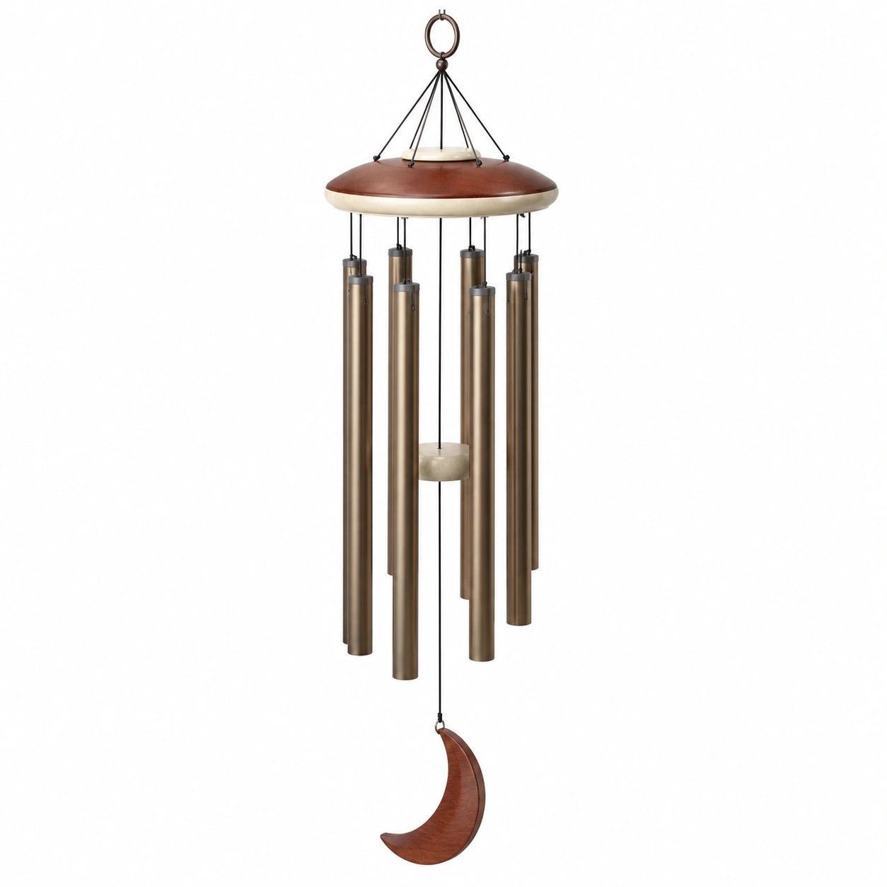 Carillon Éolien Décoratif avec Pendentif Croissant