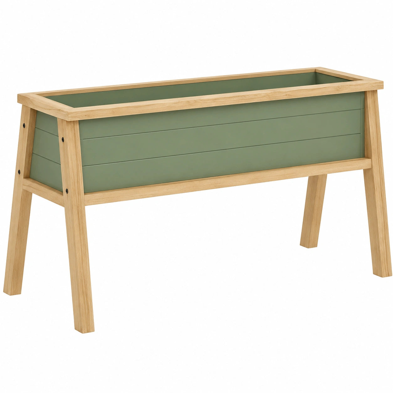 Jardinière Surélevée en Bois Vert Olive