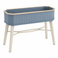 Jardinière surélevée extérieure bleue et beige 80 cm