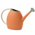 Arrosoir ergonomique 5L en plastique orange, vert et beige