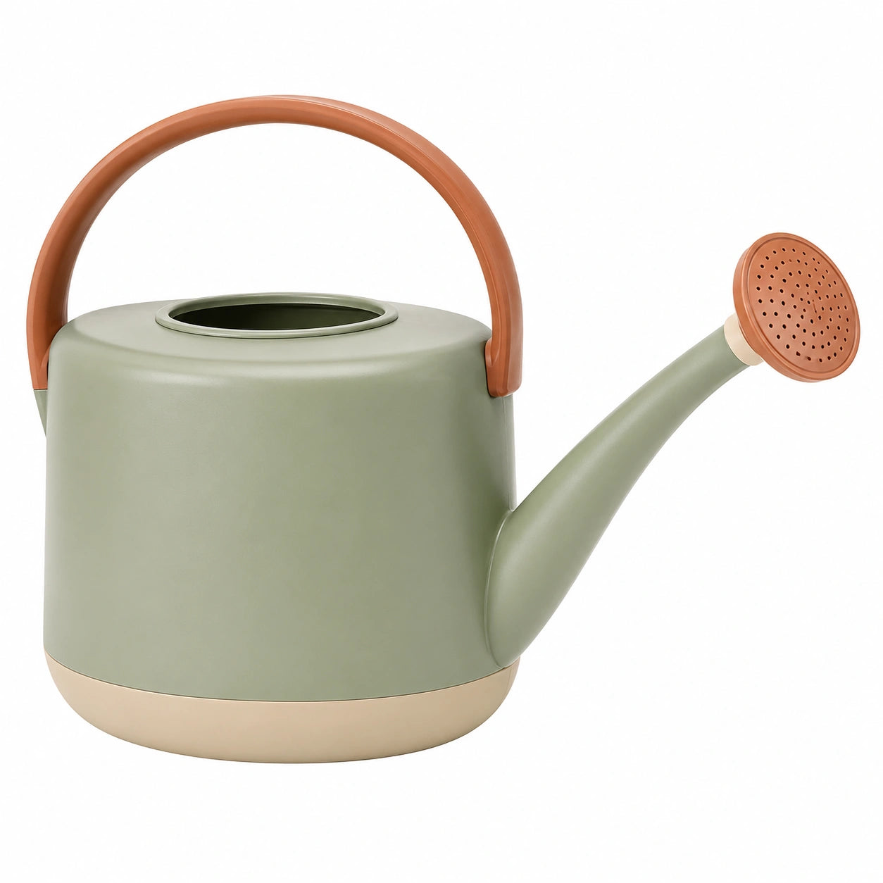 Arrosoir de jardin 4L vert olive avec poignée ergonomique