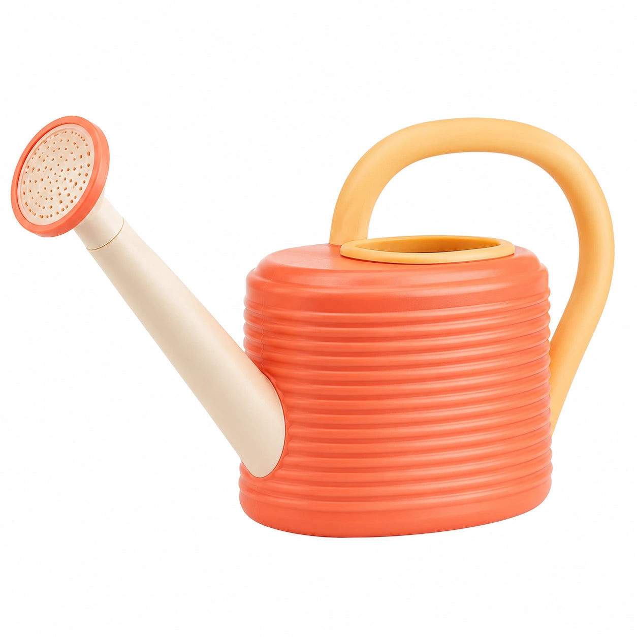 Arrosoir orange 5L avec poignée ergonomique
