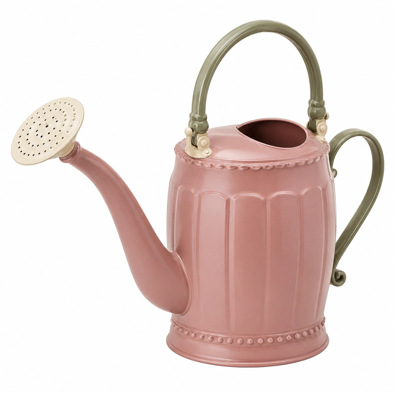 Arrosoir de jardin 5L rose avec poignées ergonomiques